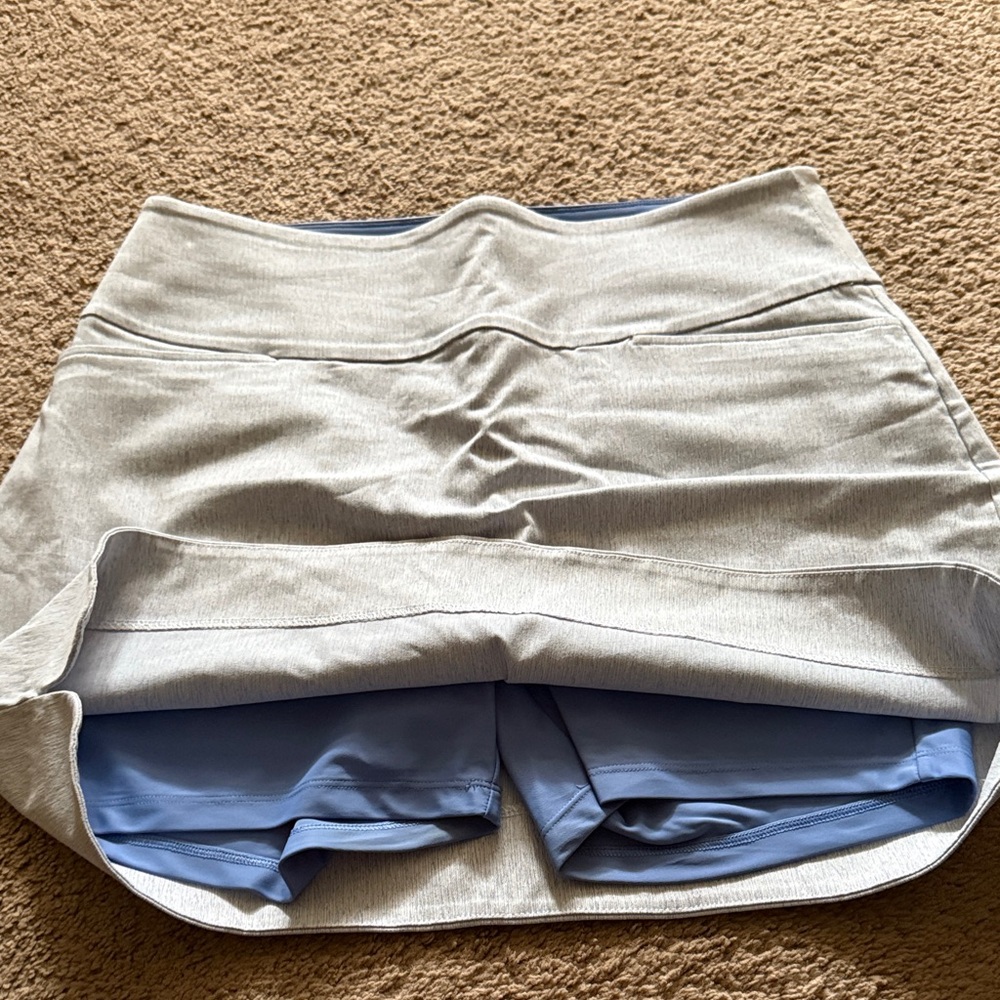 Women's Gray Skort with Blue Lining